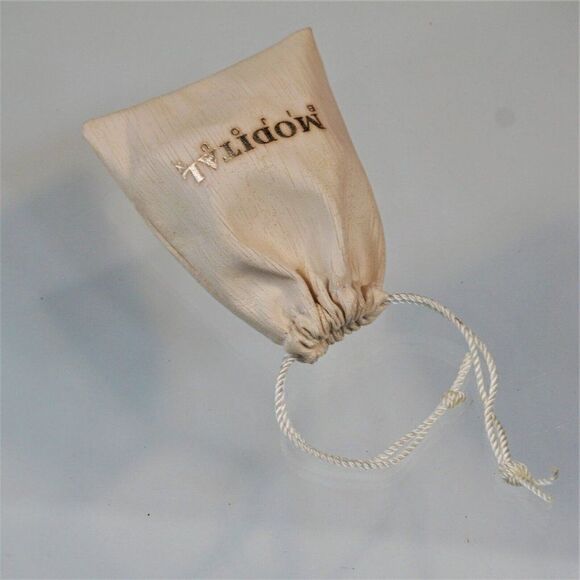 Modital Bijoux Vintage Dust Bag Jewelry Storage White Drawstring - Picture 4 of 6